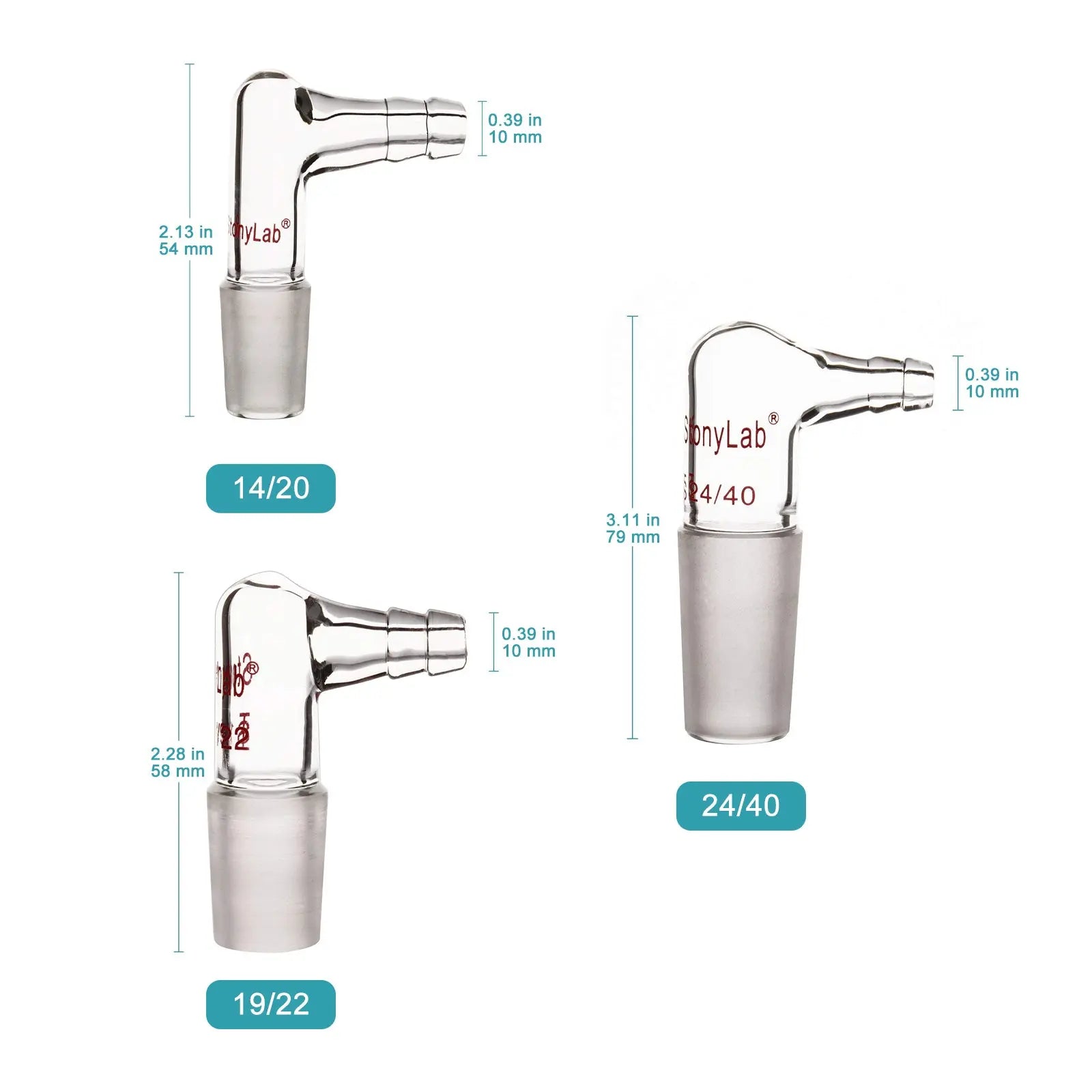 Vacuum/Gas Inlet Adapter with Hose Adapters-Inlets/Thermometer