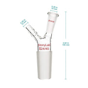 Close-up view showing the precise design and material of StonyLab Vacuum Inlet Thermometer Adapter