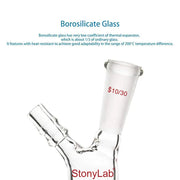 StonyLab Vacuum Inlet Thermometer Adapter heavy duty chemical processing configuration