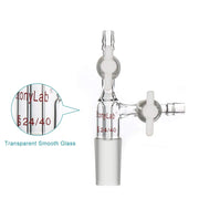 Side view and dimensional layout of the durable StonyLab Vacuum Transfer Adapter