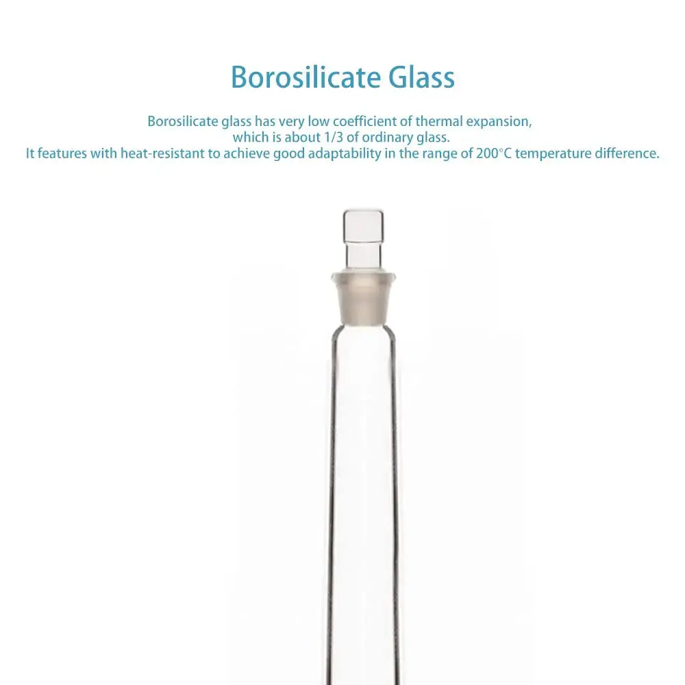 StonyLab Volumetric Flask Class A with Glass Stopper heavy duty chemical processing configuration