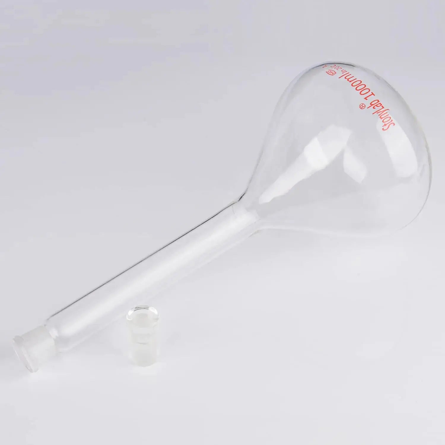 Comprehensive product view and setup components for StonyLab Volumetric Flask Class A with Glass Stopper