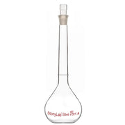 Comprehensive product view and setup components for StonyLab Volumetric Flask Class A with Glass Stopper