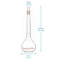 Volumetric Flask Class A with Glass Stopper, 10-1000 ml - StonyLab Flasks - Volumetric 50-ml