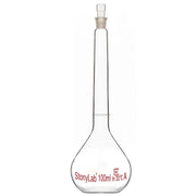 Comprehensive product view and setup components for StonyLab Volumetric Flask Class A with Glass Stopper