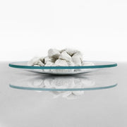 Side view and dimensional layout of the durable StonyLab Watch Glasses Beaker Cover Dish Lid