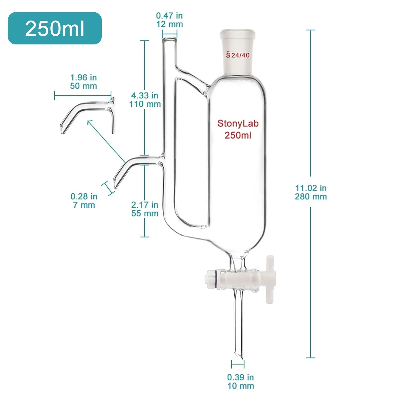 Comprehensive product view and setup components for StonyLab Water Oil Receiver Separator with 24