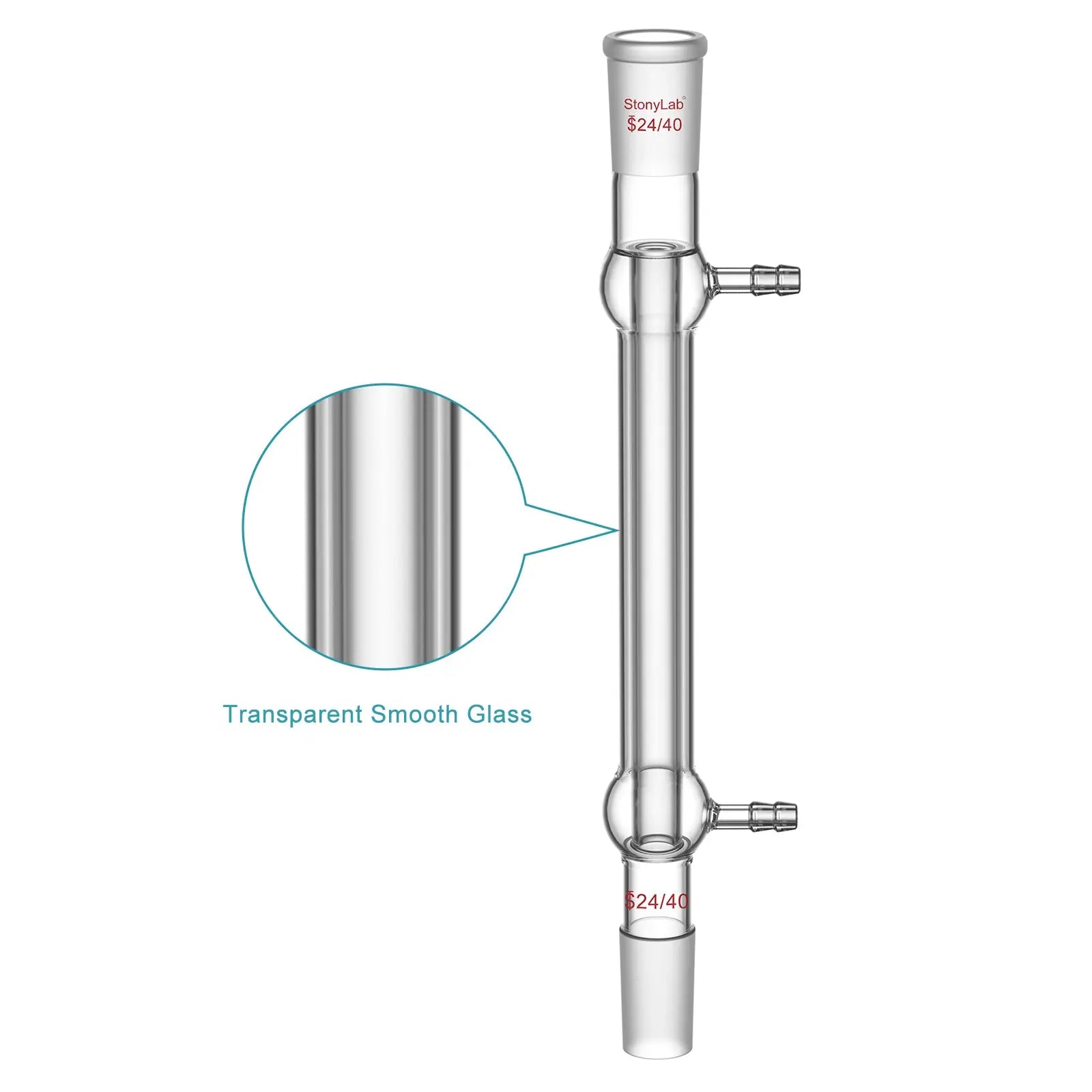 West Condenser, 200 mm Jacket Length, 24/40 Joint Condensers-Liebig Condensers