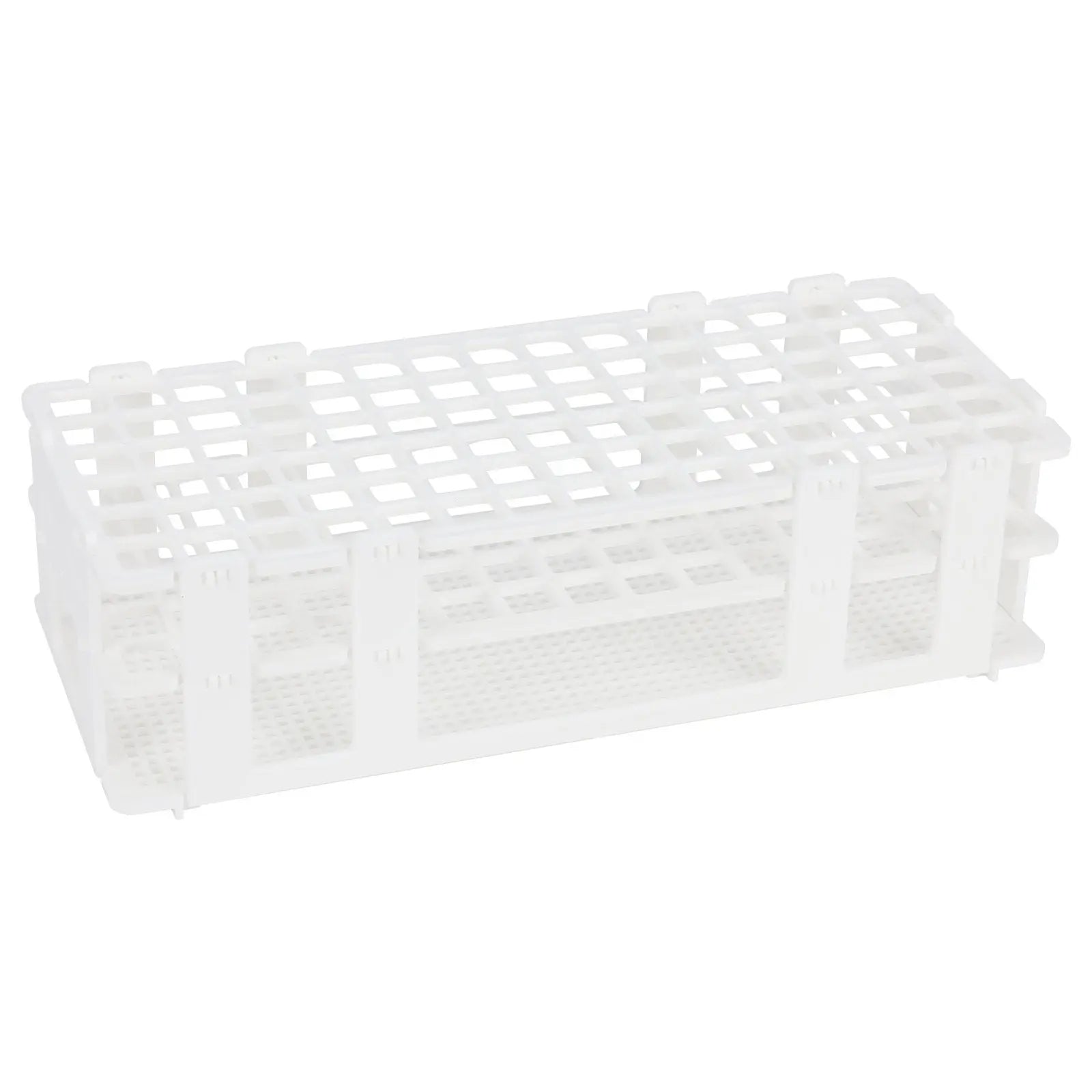 White Plastic Test Tube Rack, 13-30mm Hole Diameter Racks 13-mm