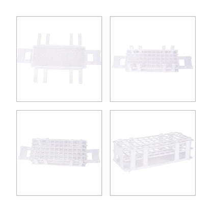 White Plastic Test Tube Rack, 60-Place Racks