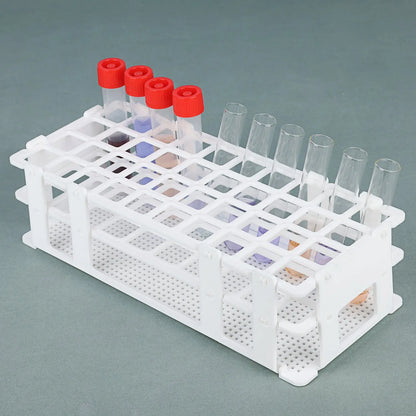 White Plastic Test Tube Rack, 60-Place Racks