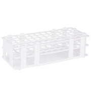 StonyLab White Plastic Test Tube Rack for professional laboratory applications