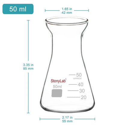 Wide Mouth Erlenmeyer Flask, 50-1000 ml Flasks - Erlenmeyer