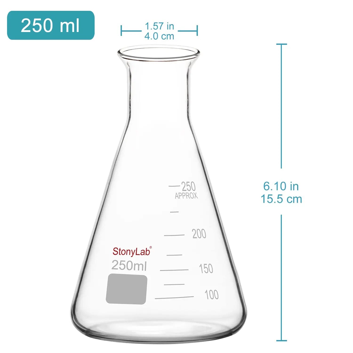 Wide Mouth Erlenmeyer Flask, 50-1000 ml Flasks - Erlenmeyer