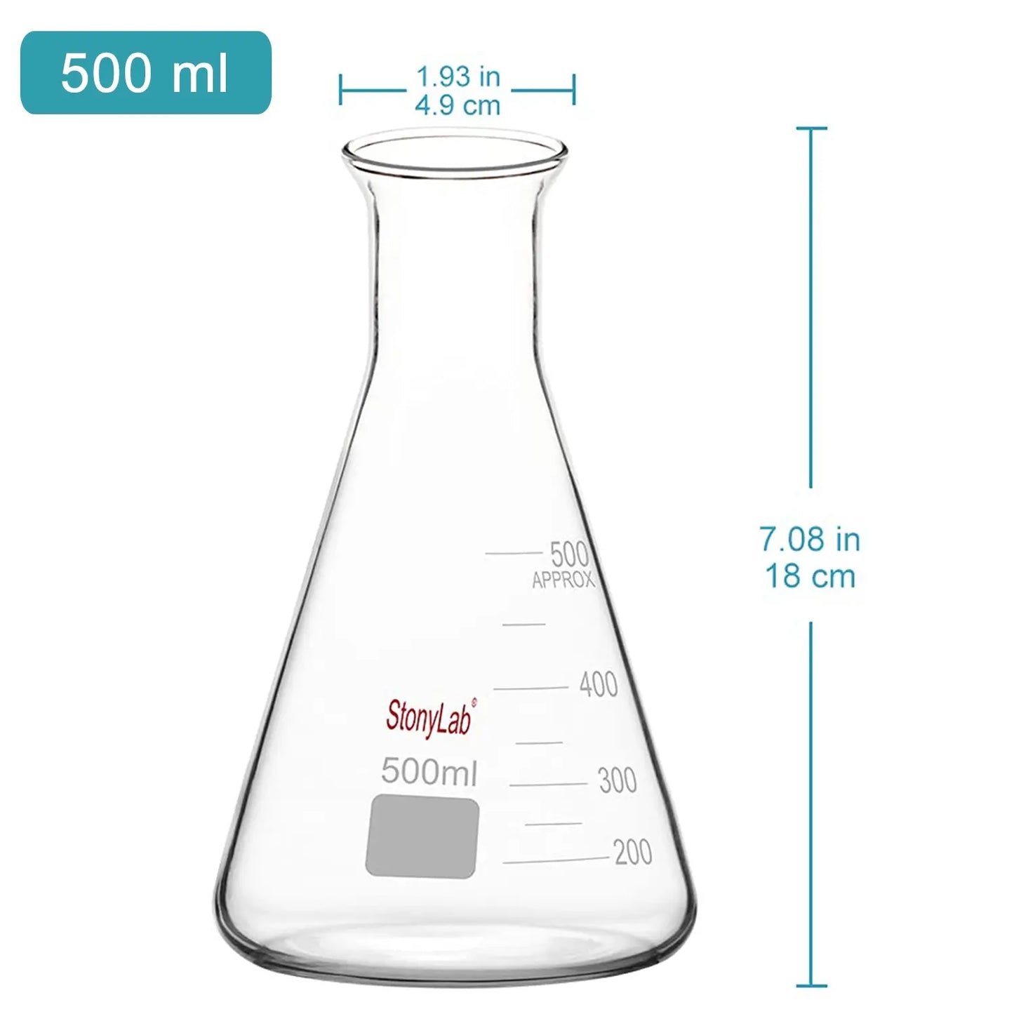 Wide Mouth Erlenmeyer Flask, 50-1000 ml Flasks - Erlenmeyer