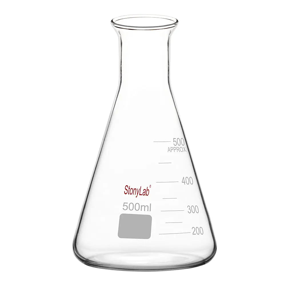 Wide Mouth Erlenmeyer Flask, 50-1000 ml Flasks - Erlenmeyer 500-ml