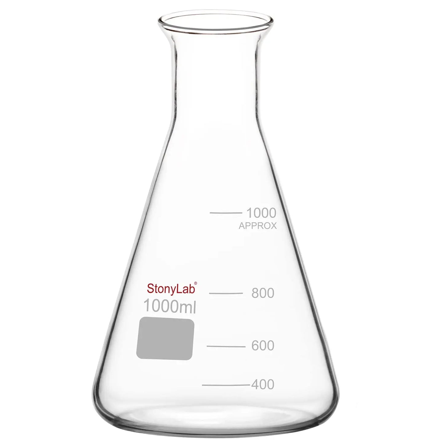 Wide Mouth Erlenmeyer Flask, 50-1000 ml Flasks - Erlenmeyer 1000-ml