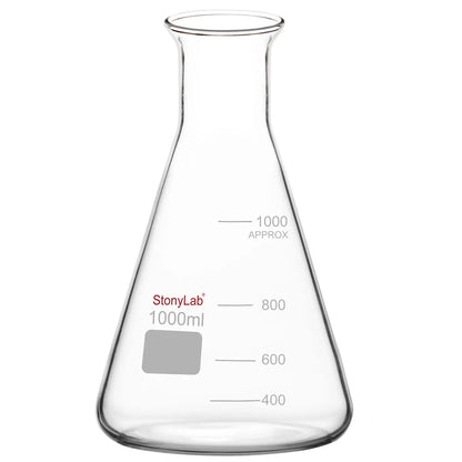 Wide Mouth Erlenmeyer Flask, 50-1000 ml Flasks - Erlenmeyer 1000-ml