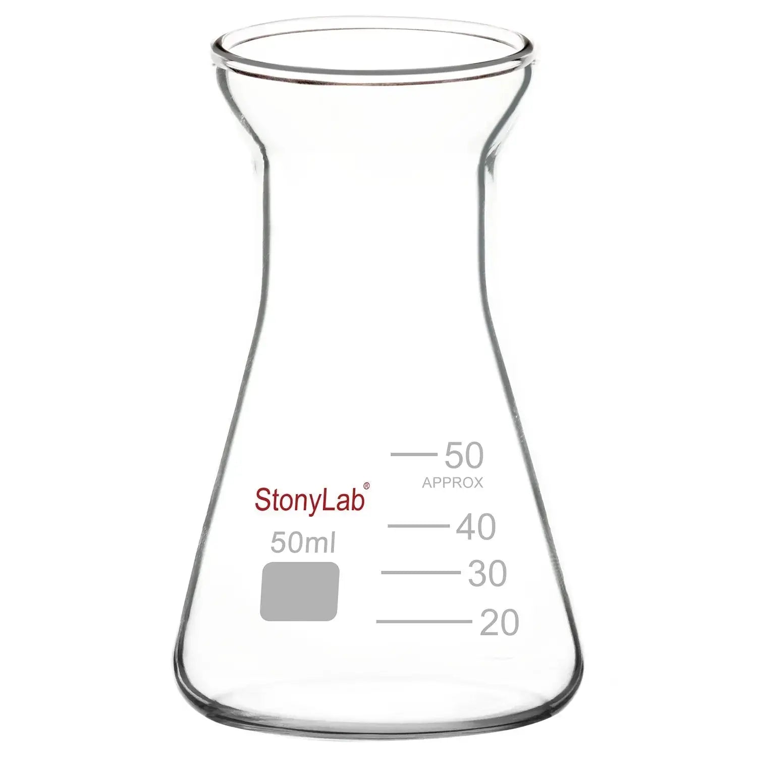 Comprehensive product view and setup components for StonyLab Wide Mouth Erlenmeyer Flask