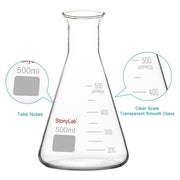 StonyLab Wide Mouth Erlenmeyer Flask heavy duty chemical processing configuration