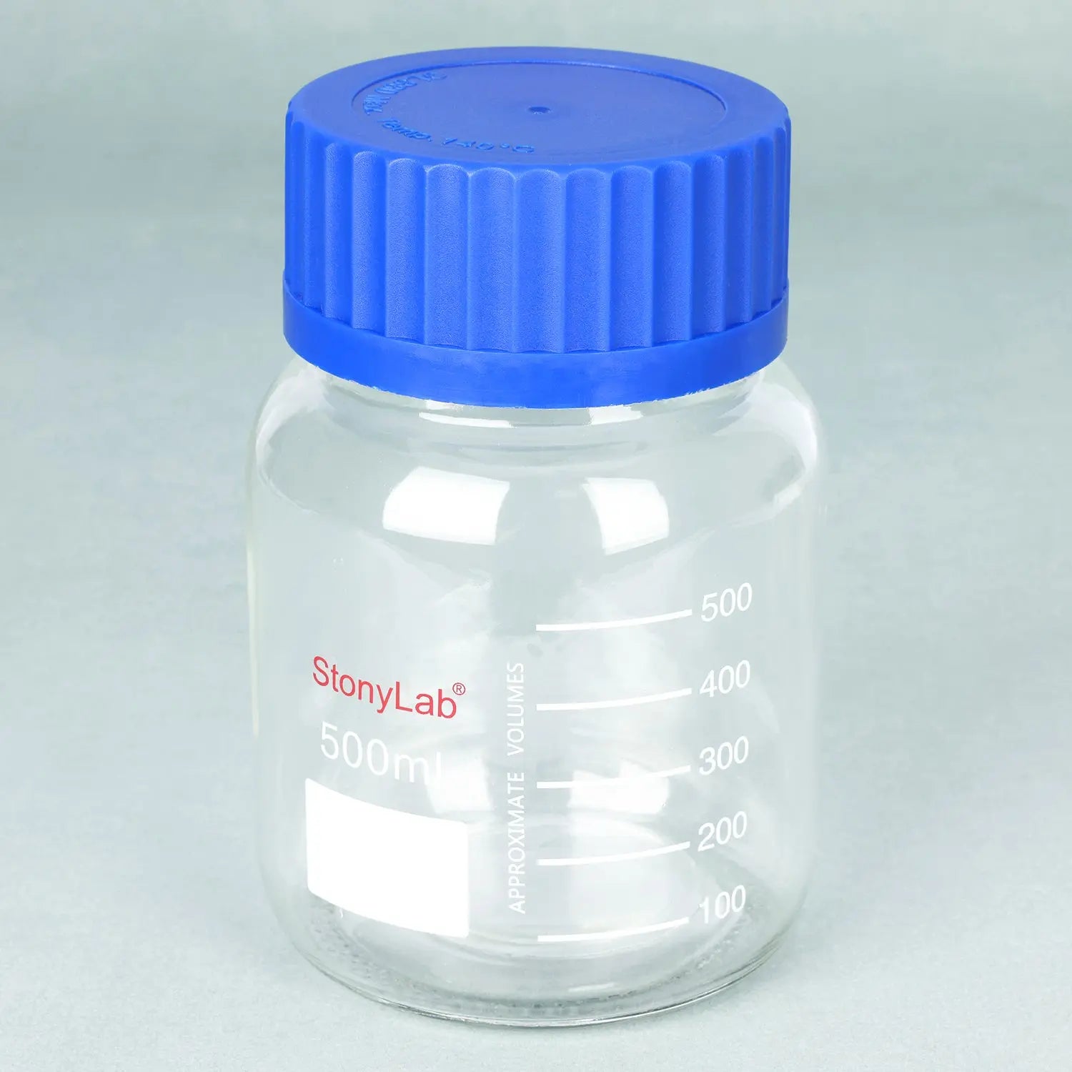Detailed structural assembly component for StonyLab Wide Mouth Media Storage Bottle with GL80 Screw Cap