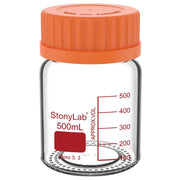 Alternative angle showing underlying build quality of StonyLab Wide Mouth Media Storage Bottle
