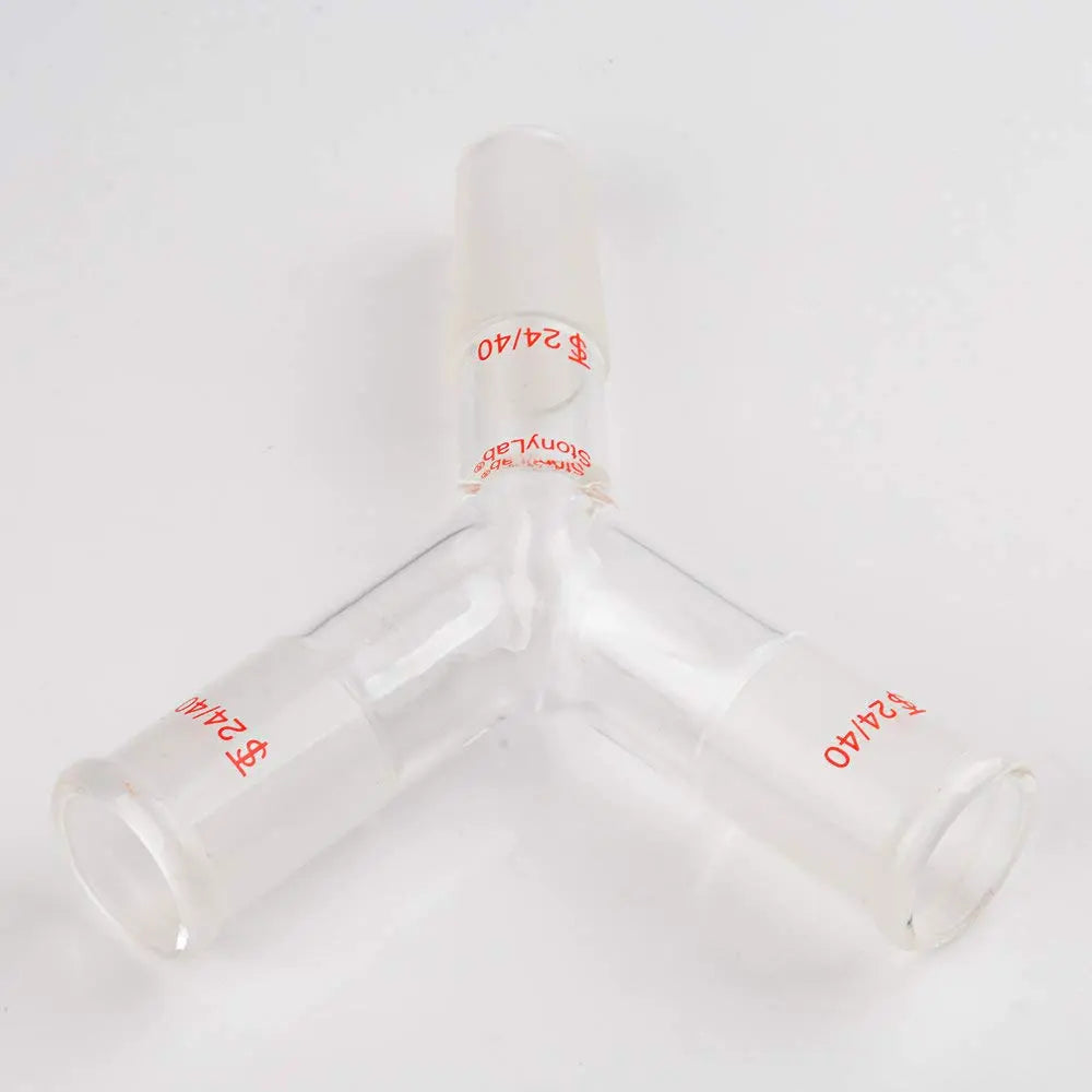 Alternative angle showing underlying build quality of StonyLab Y-Shaped 3-Way Connection Adapter