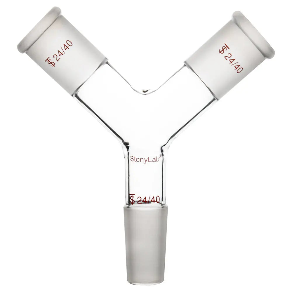 StonyLab Y-Shaped 3-Way Connection Adapter for professional laboratory applications