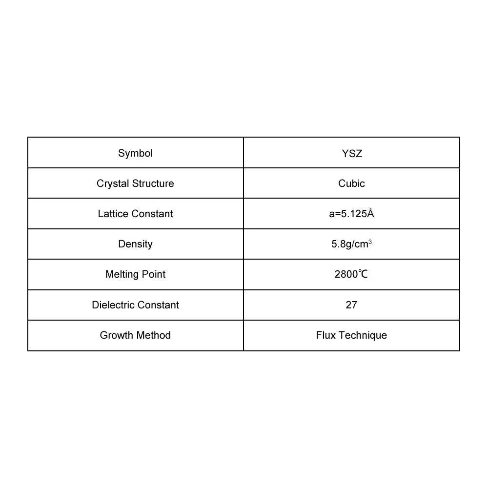 YSZ Single Crystal Substrate YSZ