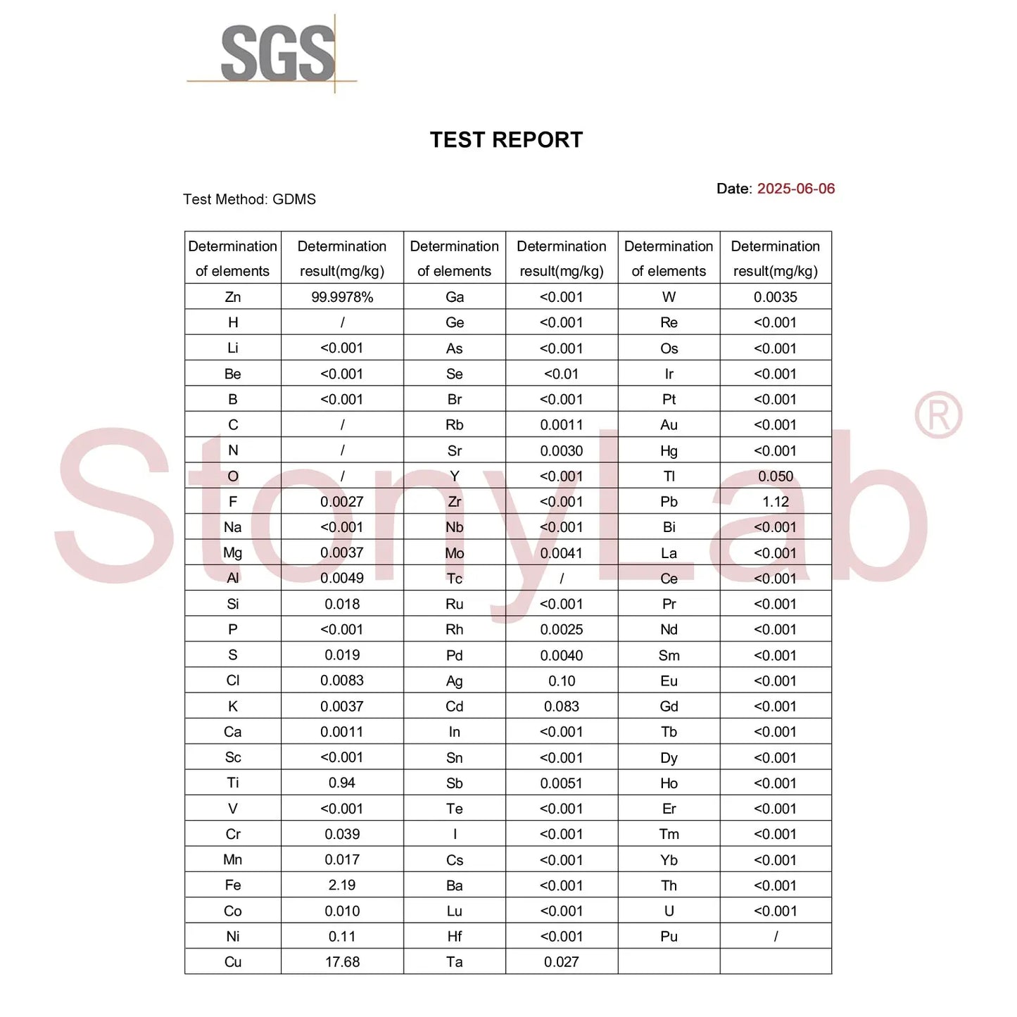 Zinc Sheets, 10x10x1 mm/10x15x1 mm, >99.99% Purity, SGS Certified - GDMS Tested Electrode Material-Zn