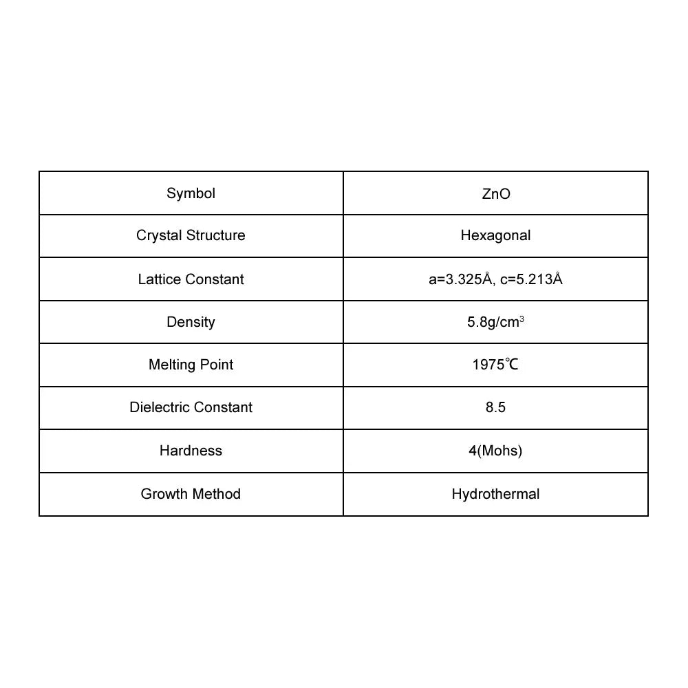 ZnO Single Crystal Substrate ZnO