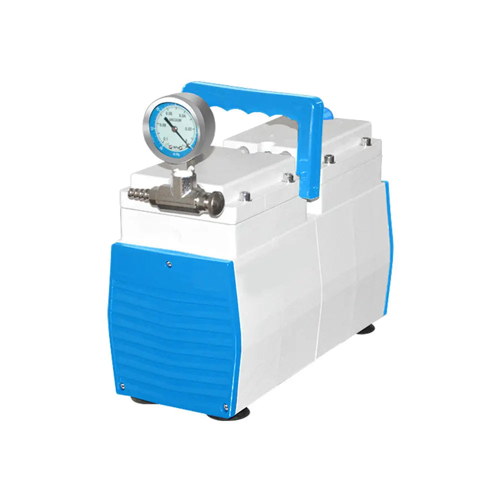 Close-up view showing the precise design and material of StonyLab Corrosion-Resistant Diaphragm Vacuum Pump