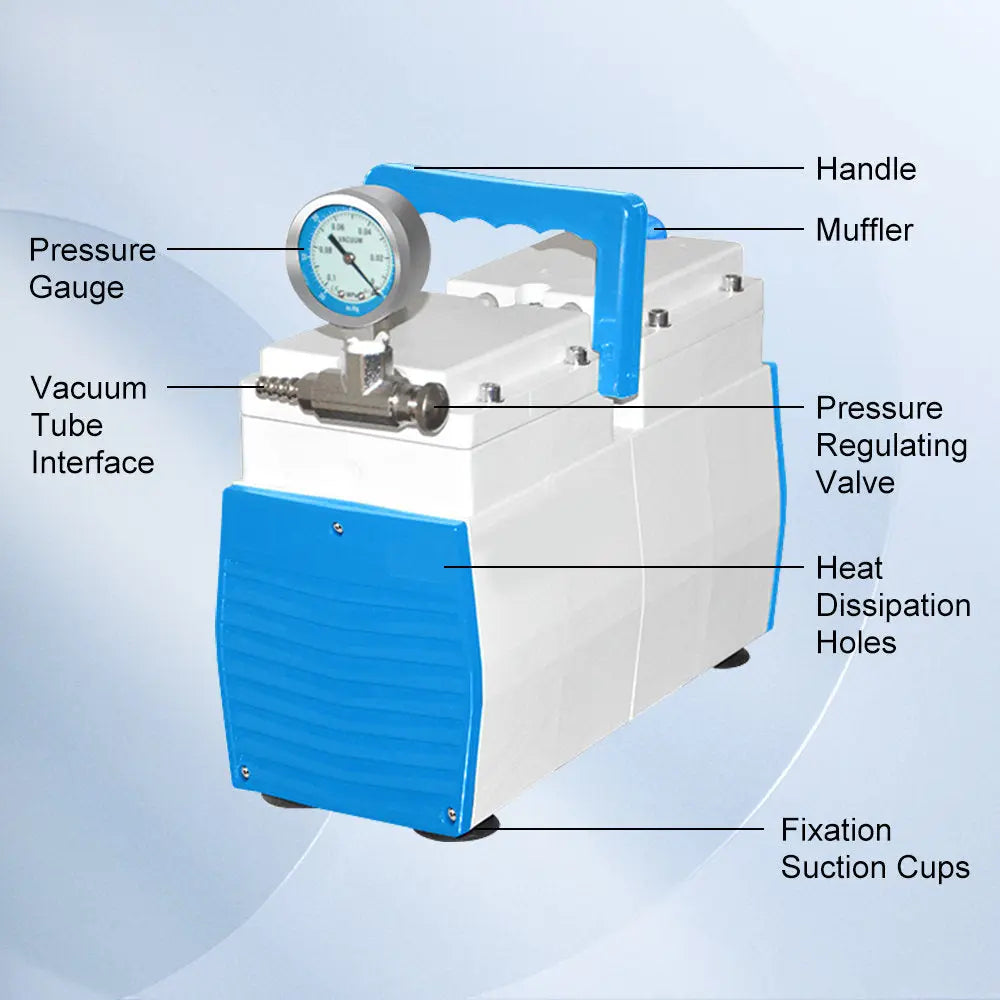Oil-Free Diaphragm Vacuum Pump, 30-60L/min, 0.08-0.095MPa Ultimate Pressure, Corrosion-Resistant Pumps