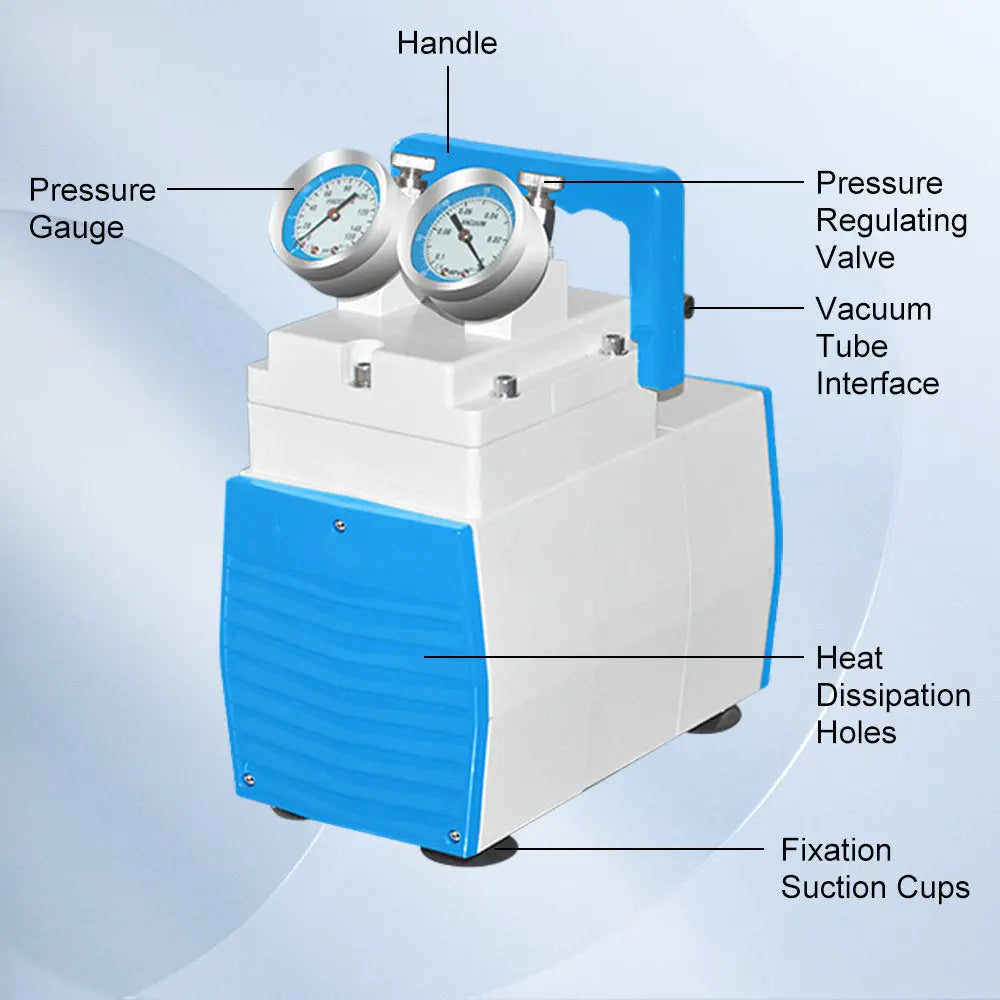 Control panel and digital status display setup of StonyLab Corrosion-Resistant Diaphragm Vacuum Pump