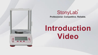 Professional Analytical Balance (100-500 g), 1 mg Readability, Dynamic Weighing & Percentage Mode, Integrated Multi-Function Support