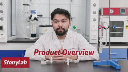 Pressure Equalizing Graduated Addition Funnel, 24/40 Joints, 2 PTFE Stopcock, 60-100 ml