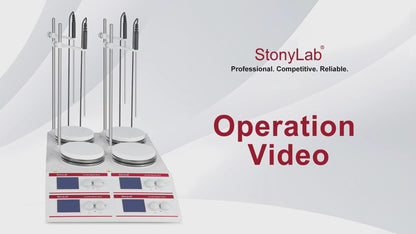 Multi-Position Heating Magnetic Stirrer, 4x10 L, 50-2000 rpm, RT+5~160°C