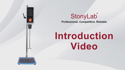 Programmable Overhead Stirrer with 4.3in LCD Touchscreen, Torque up to 100 N°cm, 30 -2200 RPM