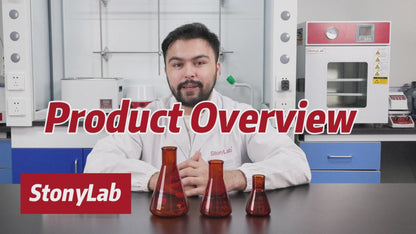 Amber Narrow Mouth Erlenmeyer Flask, 100-500 ml