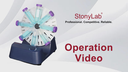 Laboratory Tube Rotator, 0-80 rpm Adjustable Speed, Tube Mixer for Sample Mixing