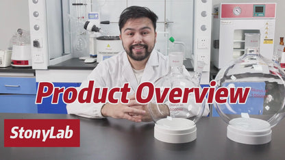 2-Neck Round Bottom Flask, 45/50 Center and 24/40 Side Joints, 5-20 L