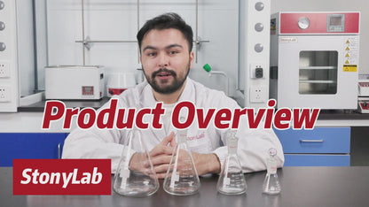 Erlenmeyer Flask with Glass Stopper, 24/40 Joint, 50-1000 ml