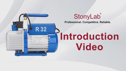 Two-Stage Rotary Vane Vacuum Pump, R32 Explosion-Proof, 10-15 Pa Vacuum, 2.5-7 CFM