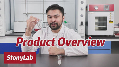 Powder Funnel with Offset Design, 24/40 Joint, 50-75 mm Top Diameter