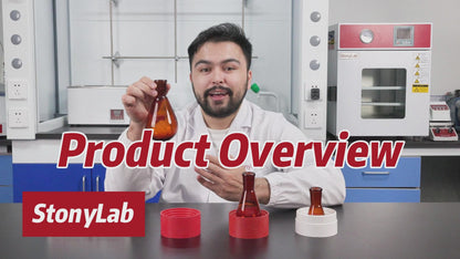 Amber Single Neck Recovery Flask, 24/40 Joint, 25-250 ml