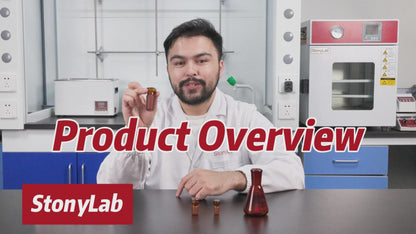 Amber Glass Stoppers, Hex-Head, Hollow