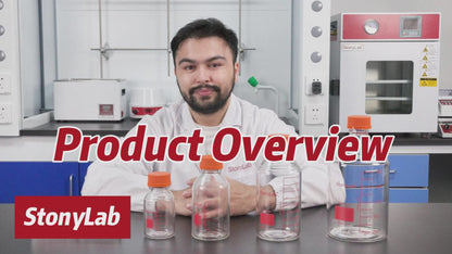 Media Storage Bottle, 250-2000ml, Borosilicate 3.3 Glass, Autoclavable