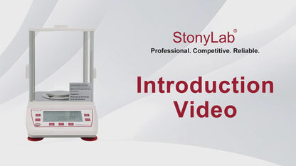 Analytical Balance, 0.1 mg Readability, Auto Internal Calibration, Max Capacity 320 g, Repeatability ±0.1 mg, Linearity ±0.2 mg