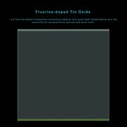 Side view and dimensional layout of the durable StonyLab FTO Coated Conductive Glass