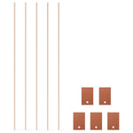 5 Pack Copper Electrolytic Metal Foil Electrode